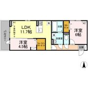ロータスⅡ B棟の間取り画像