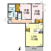 ラフィーネ伊都の間取り画像