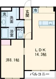 コーポ山本の間取り画像