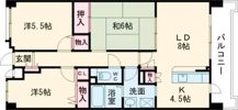 Mプラザ彦根駅前の間取り画像