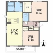 クレセオ森 B棟の間取り画像