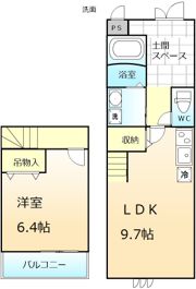 スリーハーブズ メルヴェーユ三国ヶ丘の間取り画像