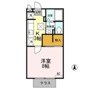 ル クレール ブラン ABの間取り画像