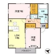 リビングタウン入間川 Aの間取り画像