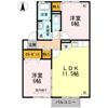 クレイドルF松縄の間取り画像