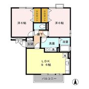 ドミール平成Ⅱ A棟の間取り画像