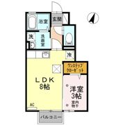 リサイア三春 Bの間取り画像