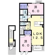 ロータスガーデン Aの間取り画像