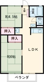 メントモアCの間取り画像