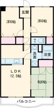 サザンコーポラスの間取り画像