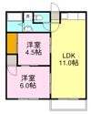 メゾンフジオカBの間取り画像