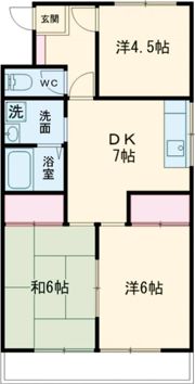 さつきハイツBの間取り画像