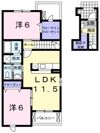 ヴィラ薫風一番館の間取り画像