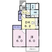 アルバカーサ Ⅱ号館の間取り画像
