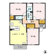 ヴィラ ラモール Aの間取り画像