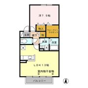 福の本ランダの間取り画像