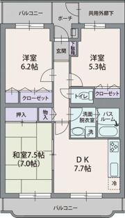 ミレニアム・パレの間取り画像
