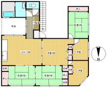 JSビル3階住居の間取り画像