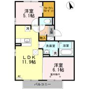 D-room安積の間取り画像