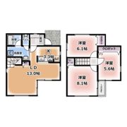 建穂戸建賃貸住宅の間取り画像