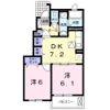 ラフレシール笛吹八田Aの間取り画像