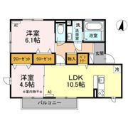 エクセル川端Fの間取り画像