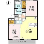 ペルテ飛鳥AB B棟の間取り画像