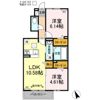 コントレイル A棟の間取り画像