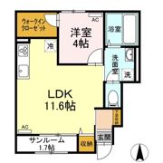 ガーデンヒルズ東手城 A棟の間取り画像