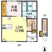 ガーデンヒルズ東手城 A棟の間取り画像
