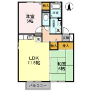 リリーズ'96 A棟の間取り画像