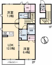 メゾン・プレジール津森Ⅱの間取り画像