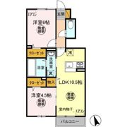シスモンスⅡの間取り画像