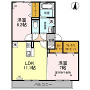 フェリオ Ⅱの間取り画像