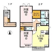 ヴィラ ルナ A棟の間取り画像