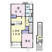 ハピネスAの間取り画像