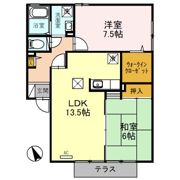 サンラーマ・パティオ Bの間取り画像