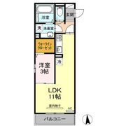 カンパーナ勝山の間取り画像