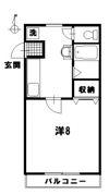 ジョイパレスAの間取り画像