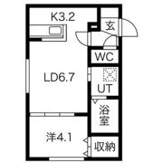 アルーア北大前の間取り画像