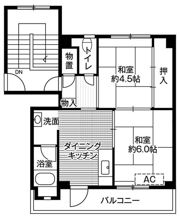 ビレッジハウス婦中1号棟の間取り画像
