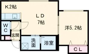 ル・プープル Iの間取り画像