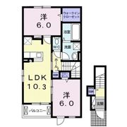 プルミエルAの間取り画像