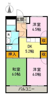 コーポラス和田の間取り画像