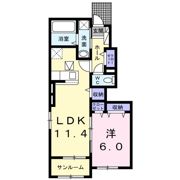 サンハウス小川 Ⅱの間取り画像