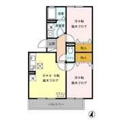 ウインドコート Aの間取り画像