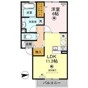 パレット喜里川の間取り画像