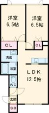 グランメールアルファの間取り画像
