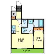 ONLYONE宝塚の間取り画像