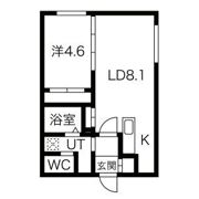 RESIDENCE SHINMEI MIYANOMORIの間取り画像